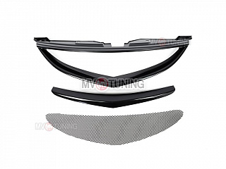 Решетка радиатора Sport var №2 Mazda 6 (2008-2012) + УСТАНОВОЧНЫЙ КОМПЛЕКТ