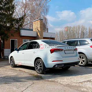 Спойлер лип Skoda Rapid II Gen (2020 - по настоящее время) + УСТАНОВОЧНЫЙ КОМПЛЕКТ