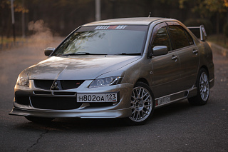 Крепление гос. номера в стиле EVO Mitsubishi Lancer IX (2003-2009)