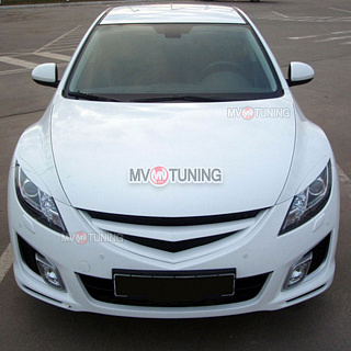 Решетка радиатора Sport var №2 Mazda 6 (2008-2012) + УСТАНОВОЧНЫЙ КОМПЛЕКТ